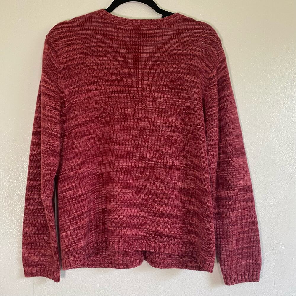 Talbots Petite Rust Multi Colored Button Front Lo… - image 6